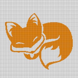 Fox 6 Crochet Afghan Pattern Graph - Etsy
