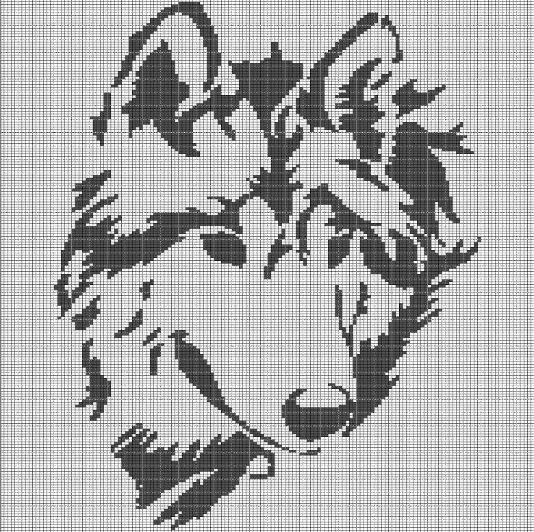 38 Wolf Crochet Patterns to Stitch for Woodland Decor, Gifts, and Amigurumi Displays 29 Wolf head 7 crochet afghan pattern graph