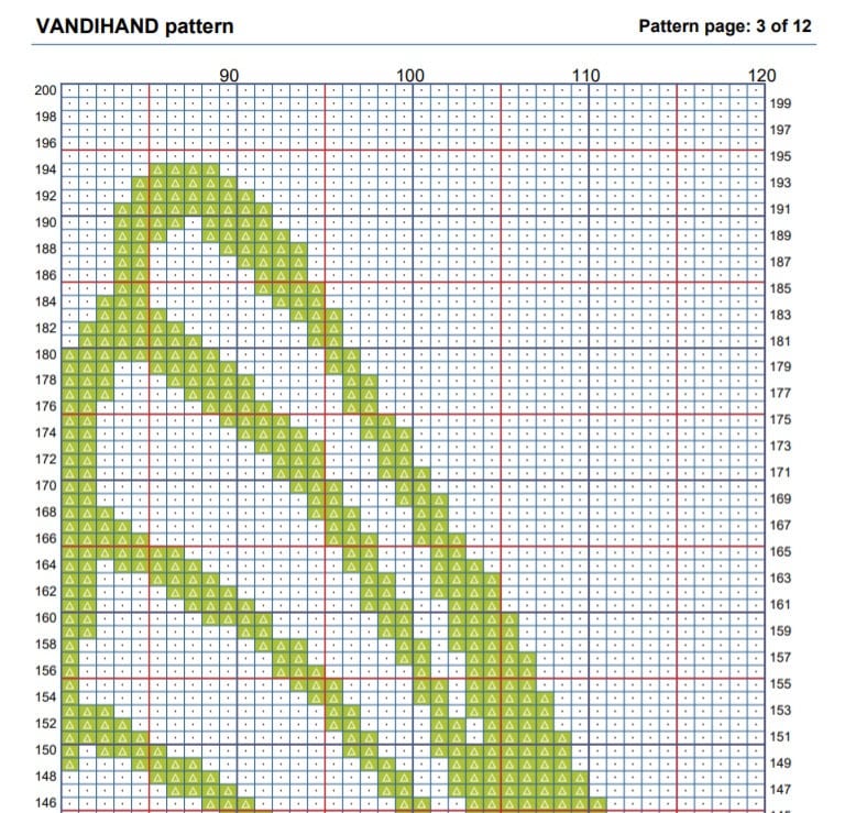 Flying Hummingbird Crochet Afghan Pattern Graph - Etsy
