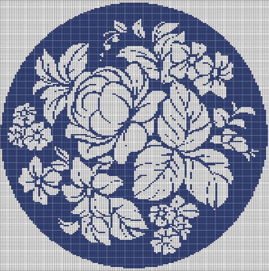 やっちゃん　❀ダブル八角フトマニ図flower❀チャクラ❀ Flowers 8 Crochet Afghan Pattern Graph - Etsy