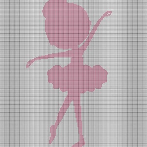 Small ballerina crochet afghan pattern graph