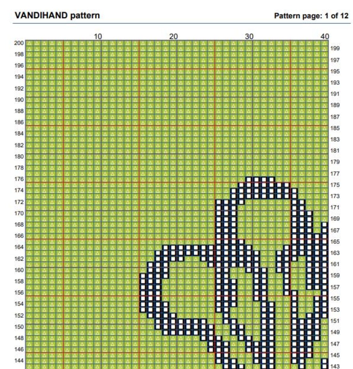 Frog 2 Crochet Afghan Pattern Graph - Etsy Australia