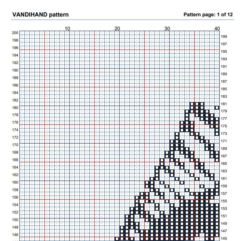 Fish 15 Crochet Afghan Pattern Graph - Etsy