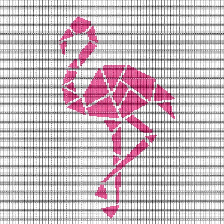 38 Flamingo Crochet Patterns to Add Tropical Charm to Your Handmade Collection 33 Flamingo 3 crochet afghan pattern graph