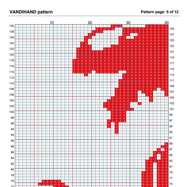 Chinese Dragon 2 Crochet Afghan Pattern Graph - Etsy