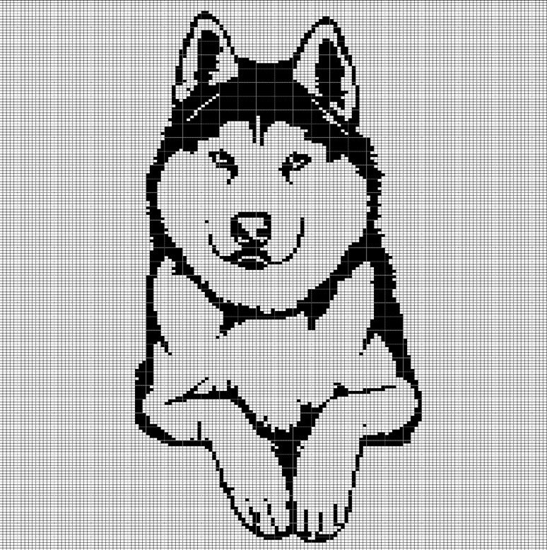 39 Husky Crochet Patterns for Plushies, Loveys, Cup Cozies, and Handmade Gifts 25 Husky 2 crochet afghan pattern graph