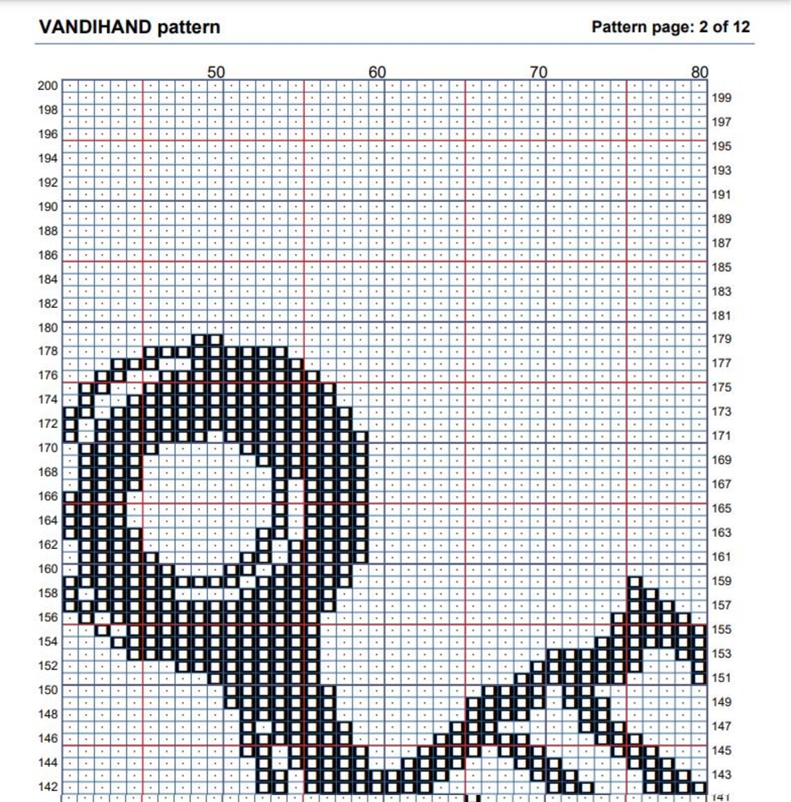 Fishing 4 Crochet Afghan Pattern Graph - Etsy