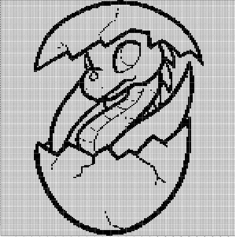 Dragon Eggs Crochet Afghan Pattern Graph - Etsy
