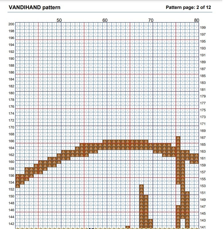 Deer Pattern Graph Deer 7 Crochet Afghan Pattern Graph - Etsy