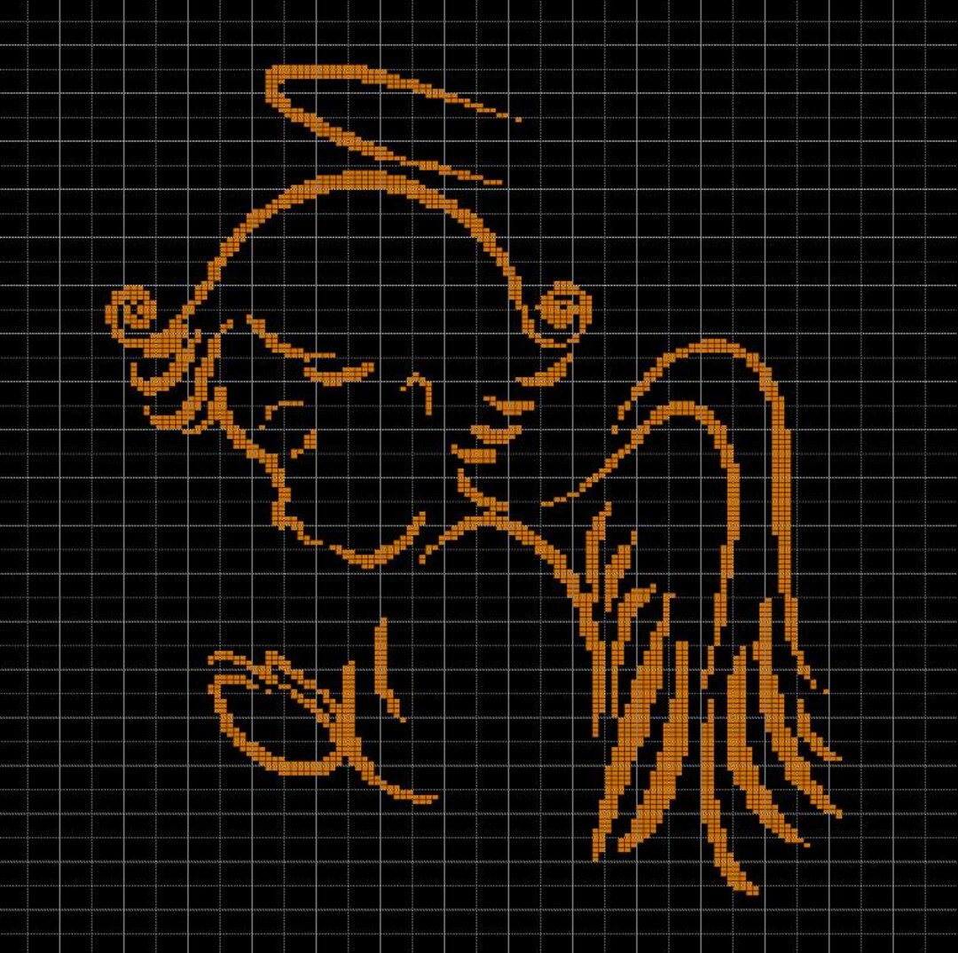 Little Angel Crochet Afghan Pattern Graph - Etsy