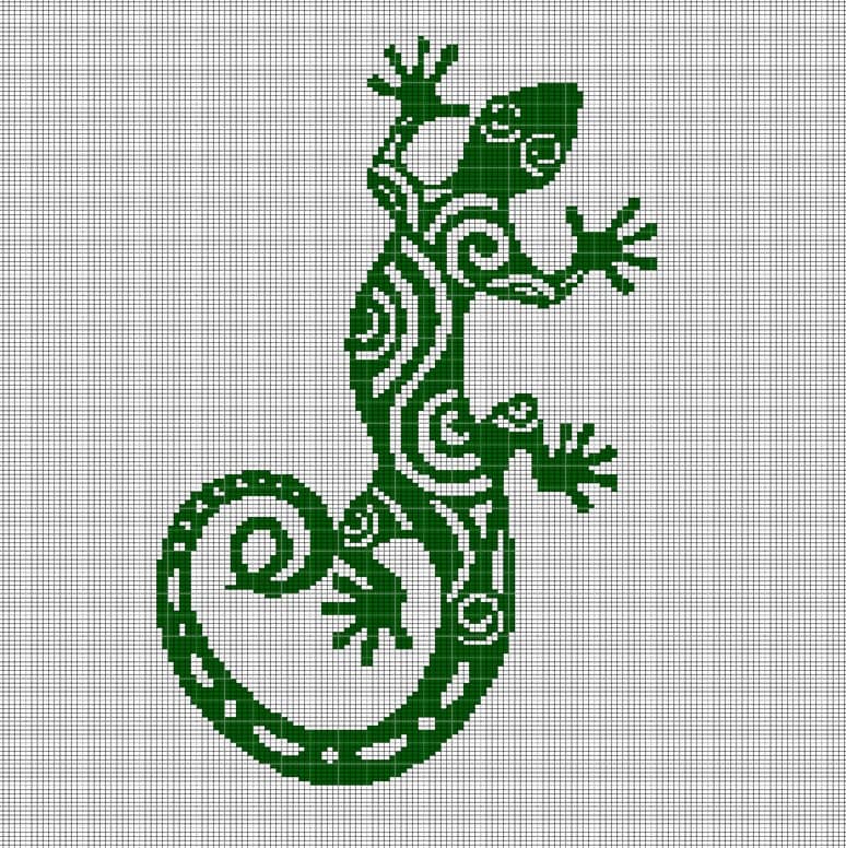 39 Lizard Crochet Patterns for Amigurumi Fans, Gifts, and Quirky Handmade Decor 26 Lizard 6 crochet afghan pattern graph