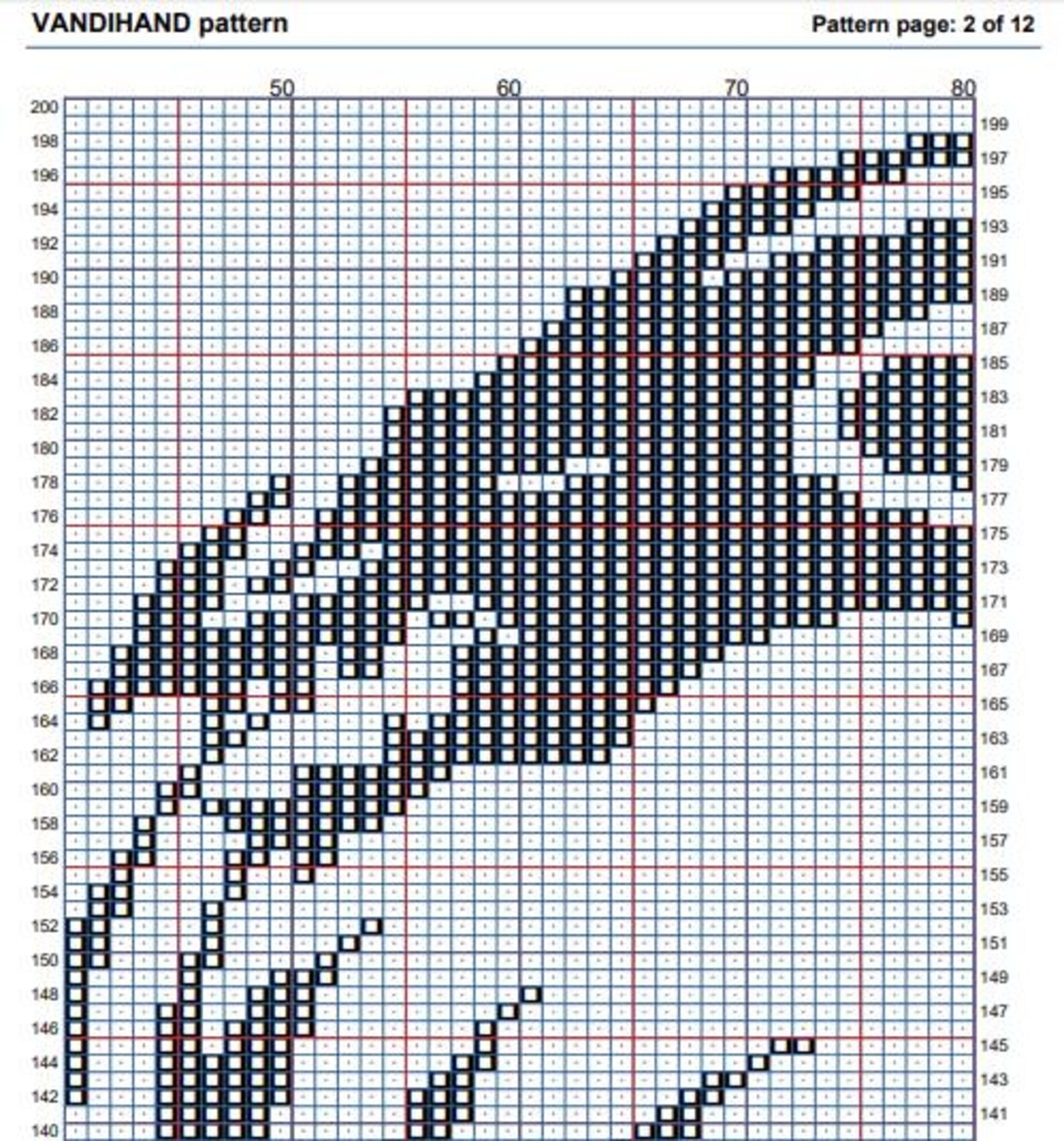 Dragon 14 Crochet Afghan Pattern Graph - Etsy