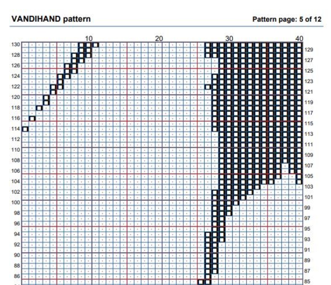 Bat Crochet Afghan Pattern Graph - Etsy