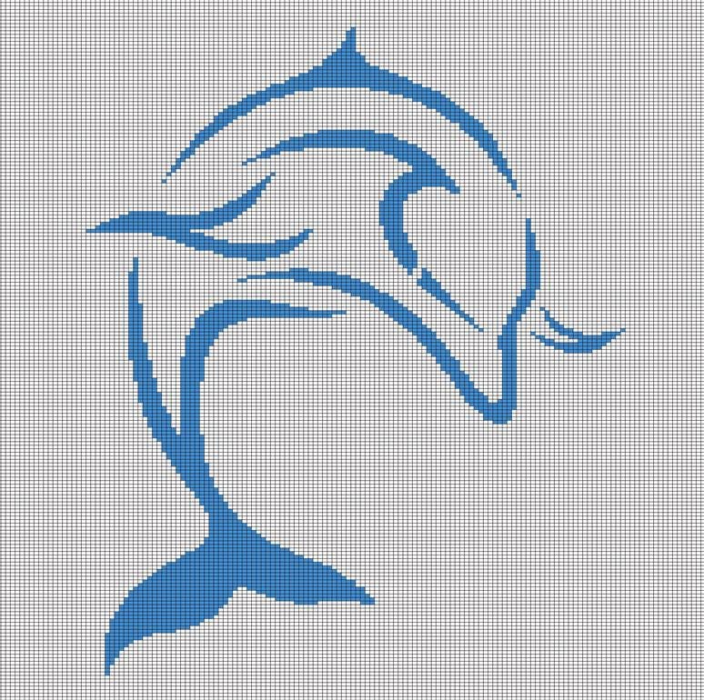 40 Dolphin Crochet Patterns for Ocean-Inspired Amigurumi, Gifts, and Nursery Decor 20 Art Dolphin crochet afghan pattern graph