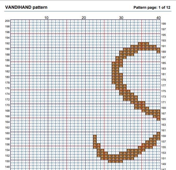 Deer Pattern Graph Deer Crochet Afghan Pattern Graph - Etsy