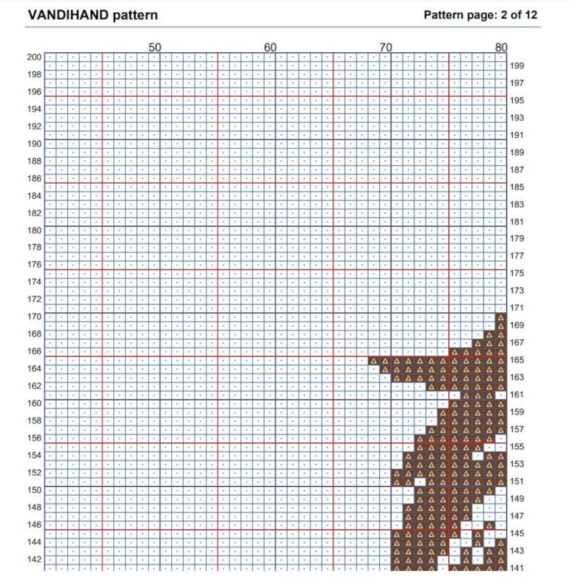 Pony 2 Crochet Afghan Pattern Graph - Etsy