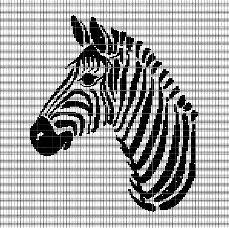 40 Zebra Crochet Patterns for Amigurumi, Blankets, Nursery Decor, and Handmade Gifts 32 Zebra head 3 crochet afghan pattern graph
