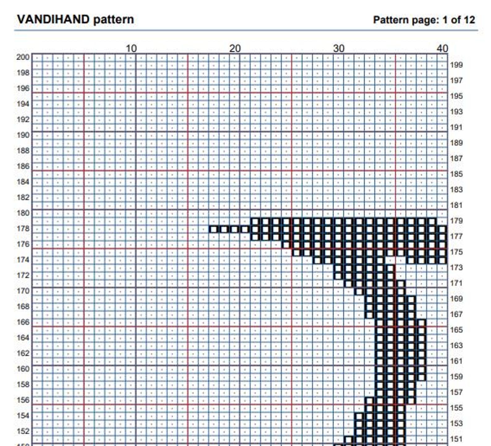 Dragon 10 Crochet Afghan Pattern Graph - Etsy