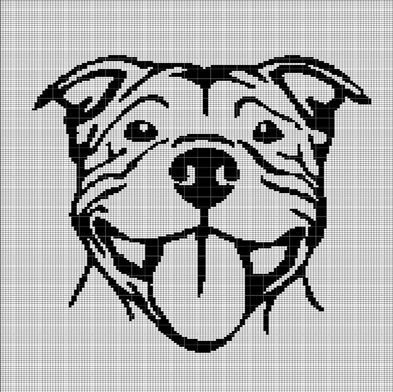Pitbull 2 crochet afghan pattern graph