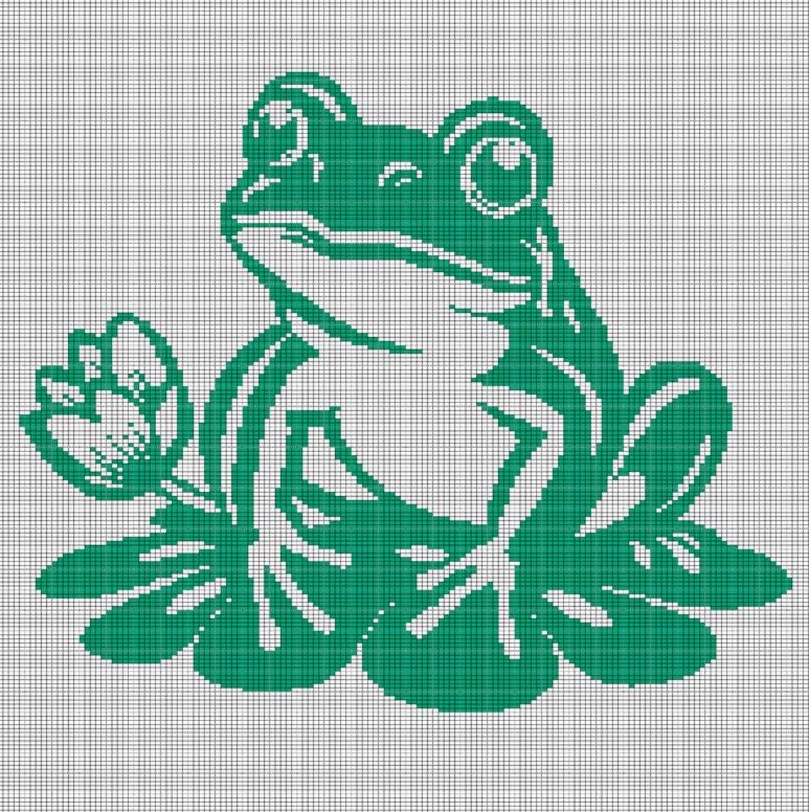 Frog 6 Crochet Afghan Pattern Graph - Etsy
