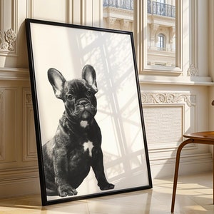 French Bulldog Wall Art - Frenchie Custom Pet Portrait - Dog Pop Art Poster - Digital Download - Dog Mom Gift
