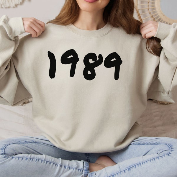 Taylor Swift Crewneck, Taylor Swift Fan, Swiftie Mom, 1989 Taylor Swift, birthday gift, 1989, Bright Sweatshirt, Neon Sweatshirt, Birth Year