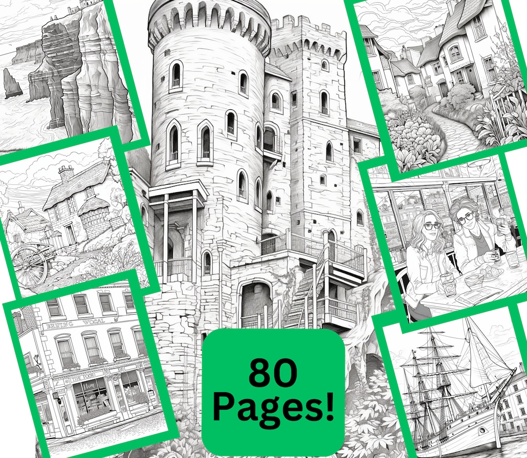 Ireland Printable Coloring Pages | Irish Coloring Book | Downloadable ...