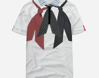 Polo de hombre con estampado integral, corte casual y corbata de malla perlada.