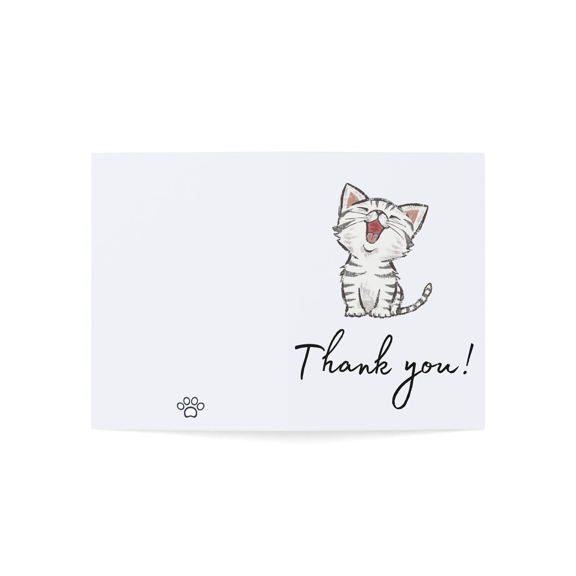 Cute Cat Thank You Cards! Etsy
