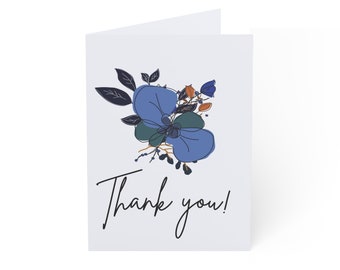 Botanical, Floral, Aesthetic thank you cards!