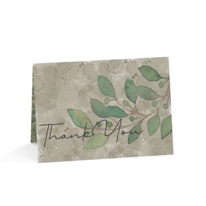 Neutral, watercolor, botanical thank you cards!