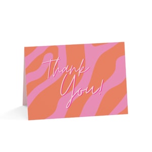 Trendy, Neon Aesthetic Thank you card!