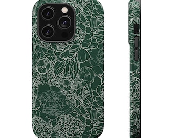 Emerald Floral Protective iPhone Case