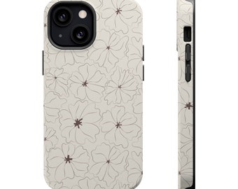 Cute Brown Floral iPhone Case