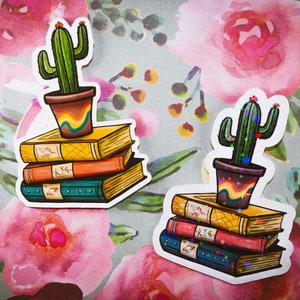 Adhesivo de vinilo - Cactus acogedor / Adhesivo resistente al agua