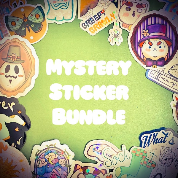 Mystery Sticker Pack | 5x Sticker Pack | Mystery Sticker Bundle | Random Sticker Pick