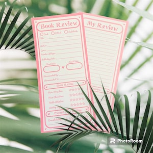 Stickers boekrecensie - roze: verpakking van 6 of 12 stuks| Boekbeoordelingsstickers