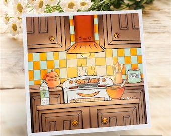 Art Print - Cozy Kitchen | Wall Print