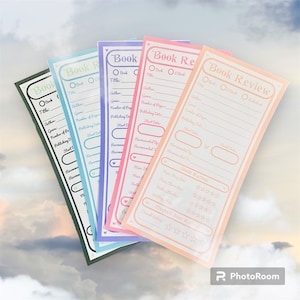 Book Review Stickers - Rainbow: 6x Pack or 12x Pack| Book Rating Stickers