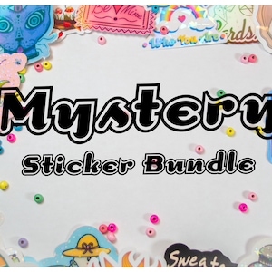 Mystery Sticker Pack | 5x and 10x Sticker Pack | Mystery Sticker Bundle | Random Sticker Pick