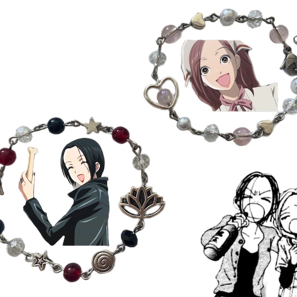 Passende NANA-Armbänder | handgefertigte Perlenaccessoires, Nana Komatsu, Nana Osaki, Y2K, Freunde, Grunge, Ai Yazawa, 2000er Jahre, Geschenk, Reira