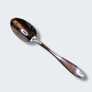 Cambridge Stainless Steel Spoon 8&quot; Flatware Utensil Shiny Durable Kitchen Dining Collectible Made In China