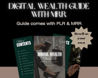Digital Marketing Guide, Master Resell Rights Guide, Free Email Sequences, Business Ideas, MRR, Digital Wealth, Lead Magnet, Niche