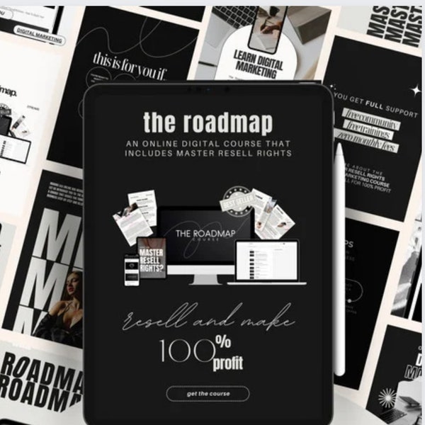 The Roadmap 3.0 | 100 Social Media Story Slides | Digital Marketing Success | Done For You Content