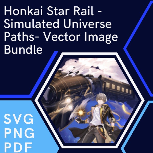 Honkai Star Rail SVG Bundle Simulated Universe Aeon Paths -  Vector svg png pdf jpeg eps