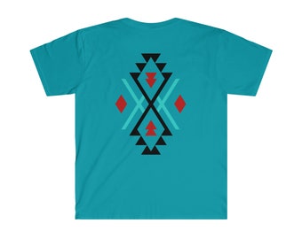 Holattē "blaues" Tribal T-Shirt