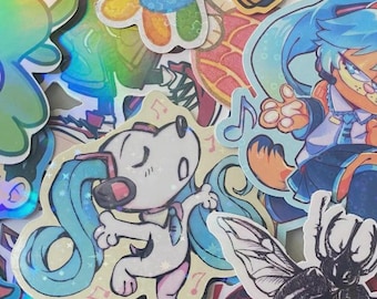10 B-Grade Stickers Pack | Minor Imperfections, Defect Stickers | |  Please Read Description | NO TRACKING