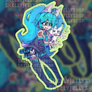 Holograficzna naklejka MIKU X FEMTANYL | NIEOFICJALNY towar | | Proszę przeczytać opis | Brak śledzenia