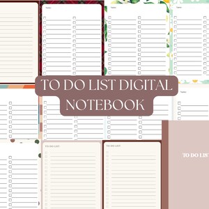 The To Do list- Digital Planner Templates, Goodnotes Planner, iPad Planner