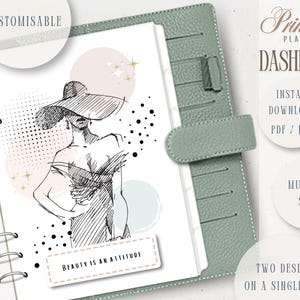 Druckbare Planer Dashboard, Positive Planner Dashboard, anpassbar, Motivationsplaner Dashboard, Personal Planner Dashboard